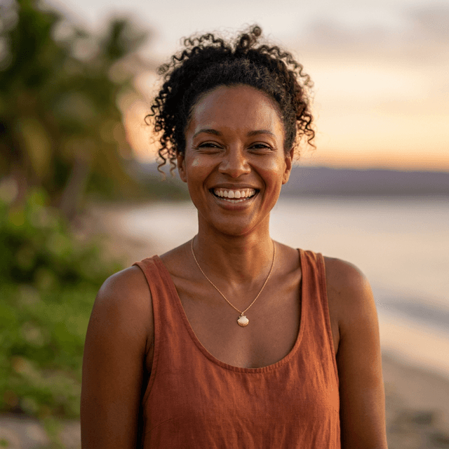 Happy Caribbean Woman